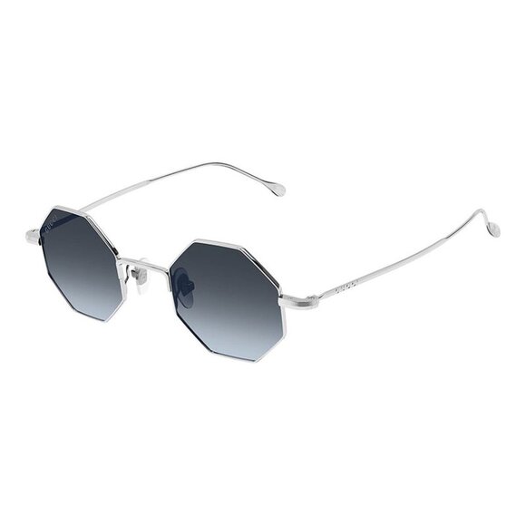 NEW GUCCI SUNGLASSES GUCCI GG1814S 003 SILVER/BLUE GRADIENT EYEWEAR
